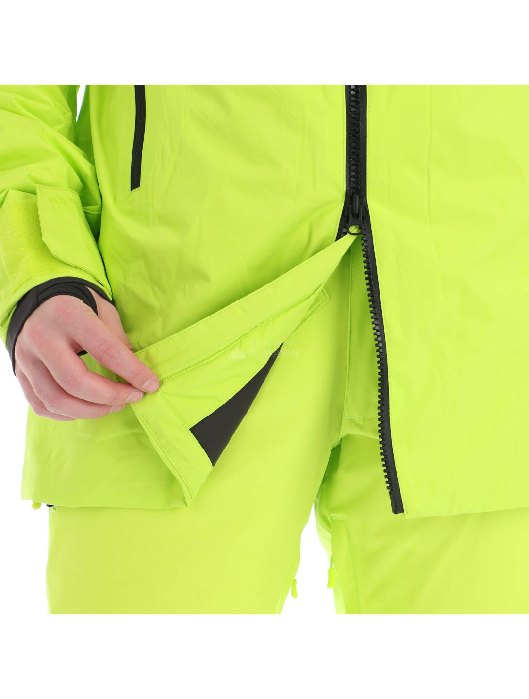 Helly Hansen, Straightline lifaloft, chaqueta de esquí, hombres, azid lime verde