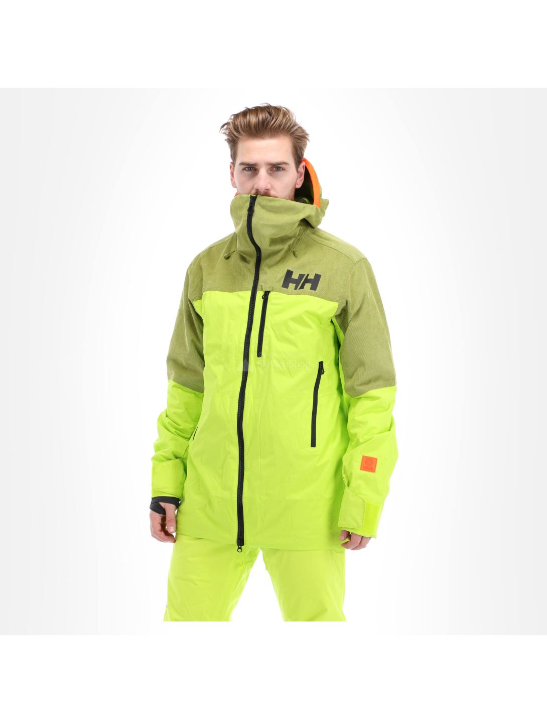 Helly Hansen, Straightline lifaloft, chaqueta de esquí, hombres, azid lime verde