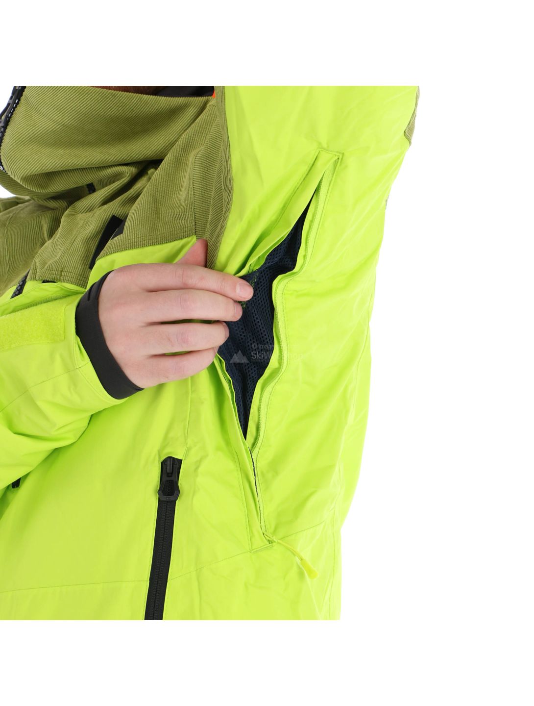 Helly Hansen, Straightline lifaloft, chaqueta de esquí, hombres, azid lime verde