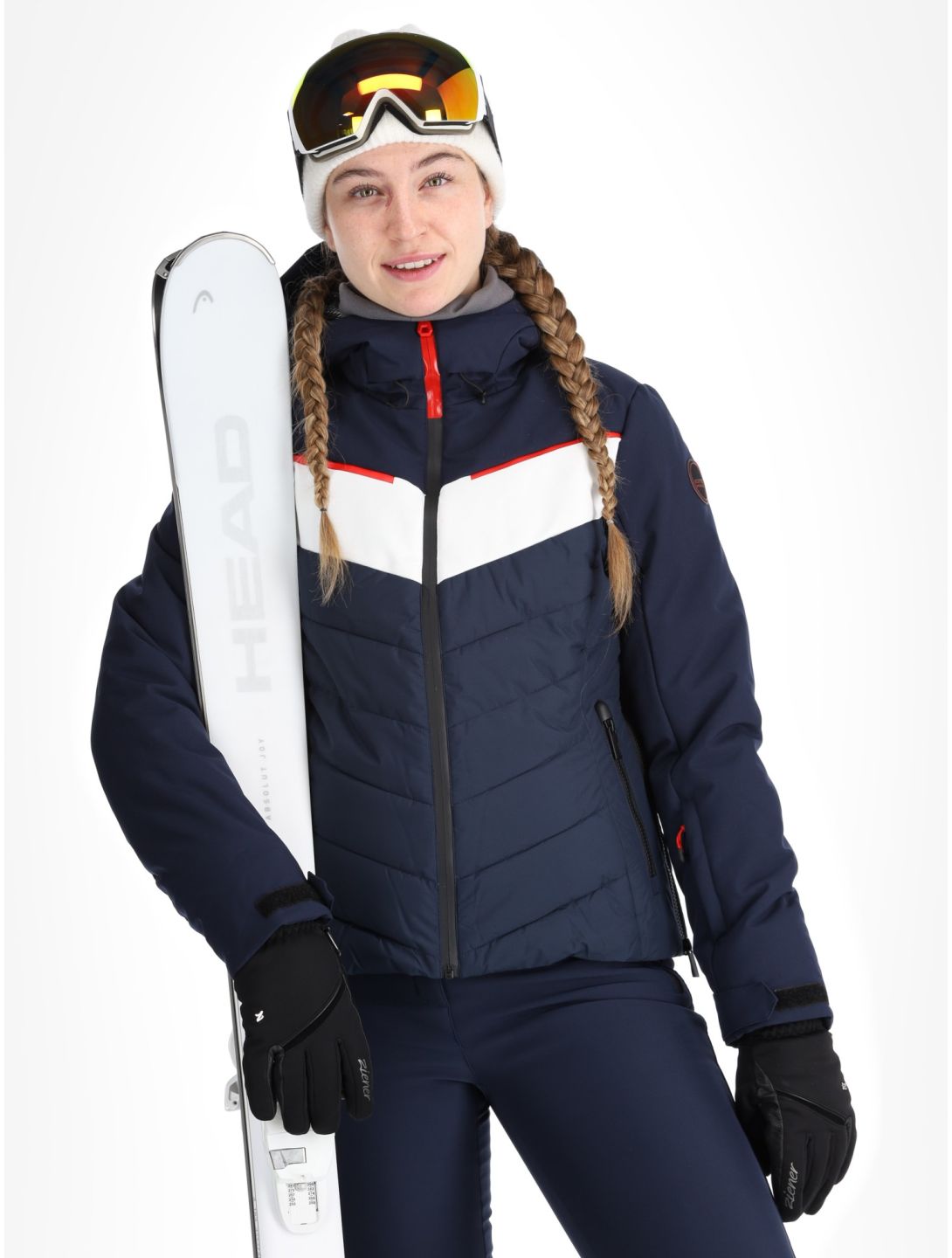 Icepeak, Elsah chaqueta de esquí mujeres Dark Blue azul 