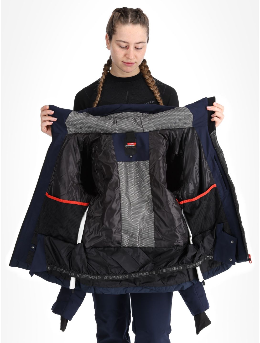 Icepeak, Elsah chaqueta de esquí mujeres Dark Blue azul 