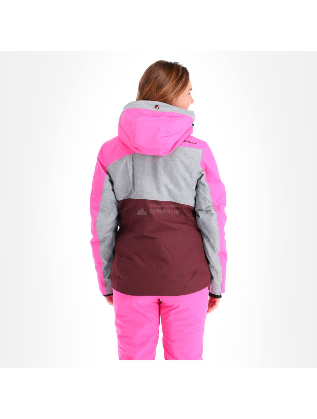 Icepeak, Calion, chaqueta de esquí, mujeres, gris/rosa