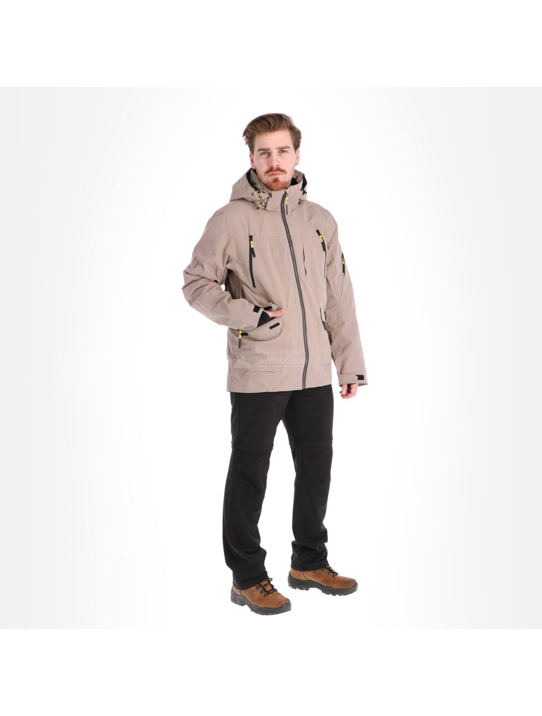 Icepeak, Callahan, chaqueta de esquí, hombres, marrón