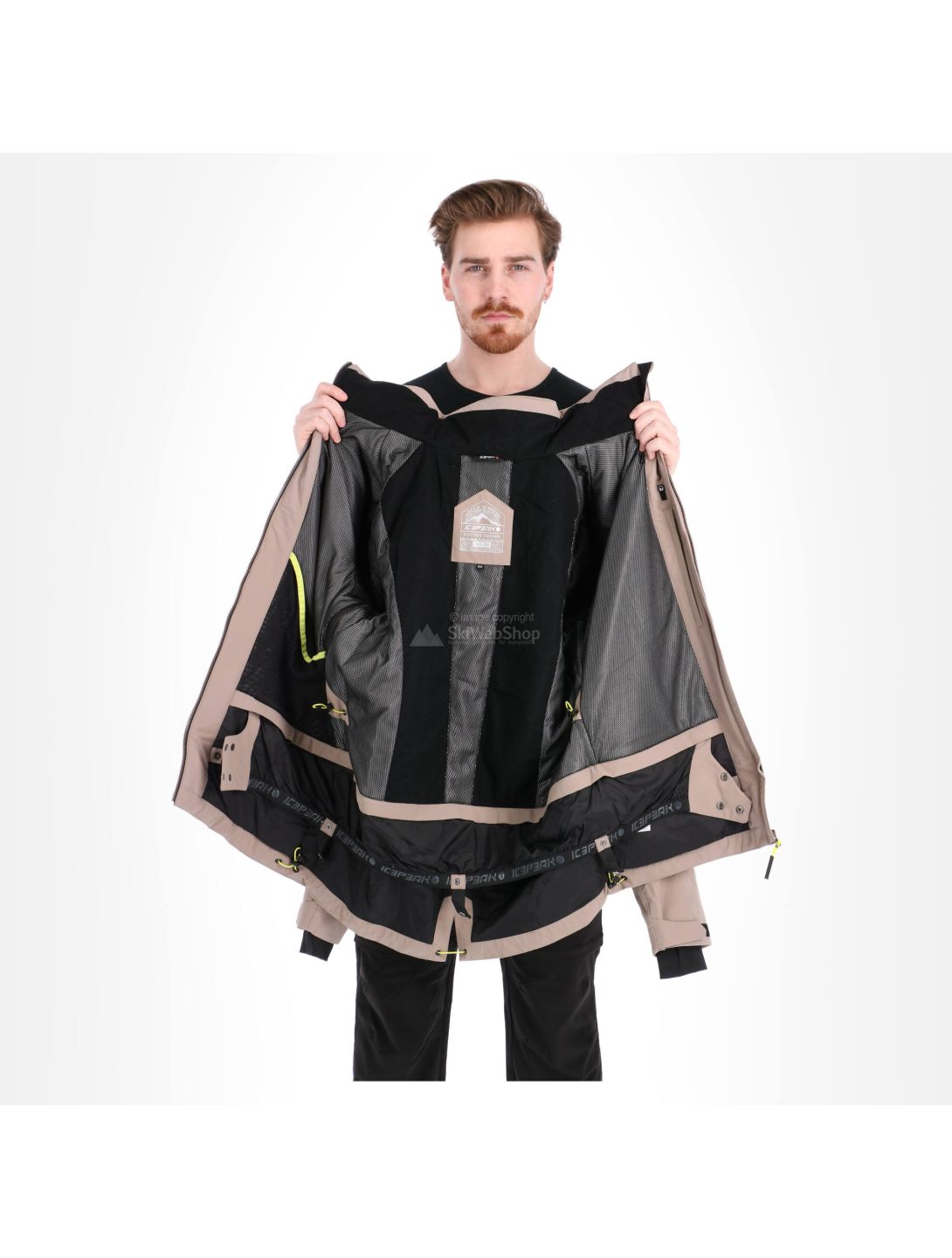 Icepeak, Callahan, chaqueta de esquí, hombres, marrón