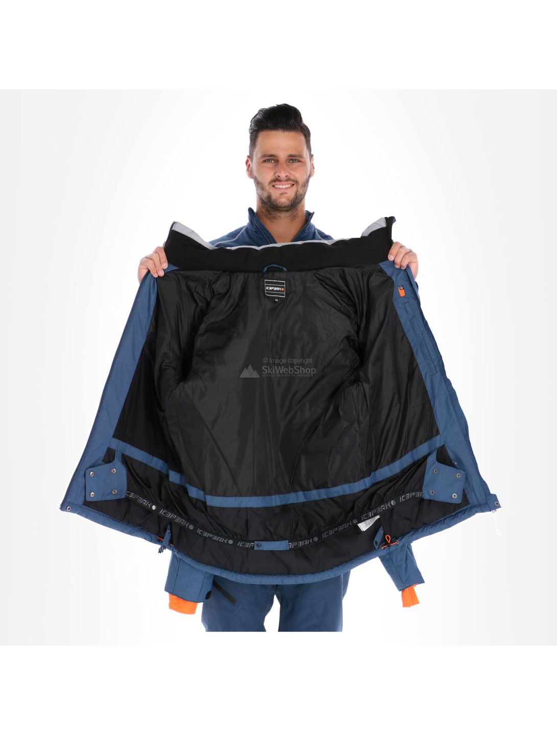 Icepeak, Clover, chaqueta de esquí, hombres, navy azul