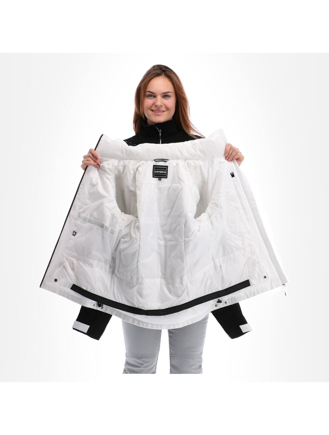 Icepeak, Florence, chaqueta de esquí, mujeres, blanco