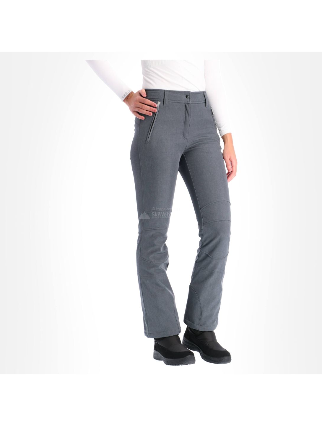 Icepeak, Outi, pantalones de esquí softshell, mujeres, lead gris