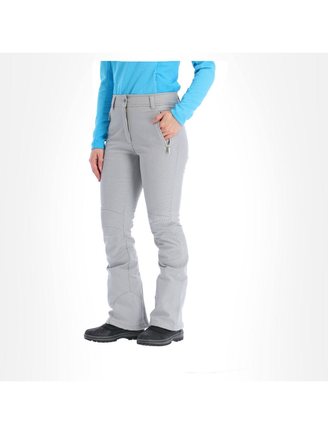 Icepeak, Outi, pantalones de esquí softshell, mujeres, light gris