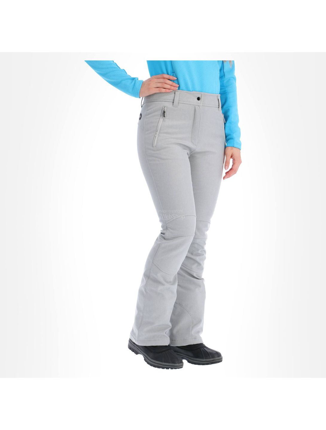 Icepeak, Outi, pantalones de esquí softshell, mujeres, light gris