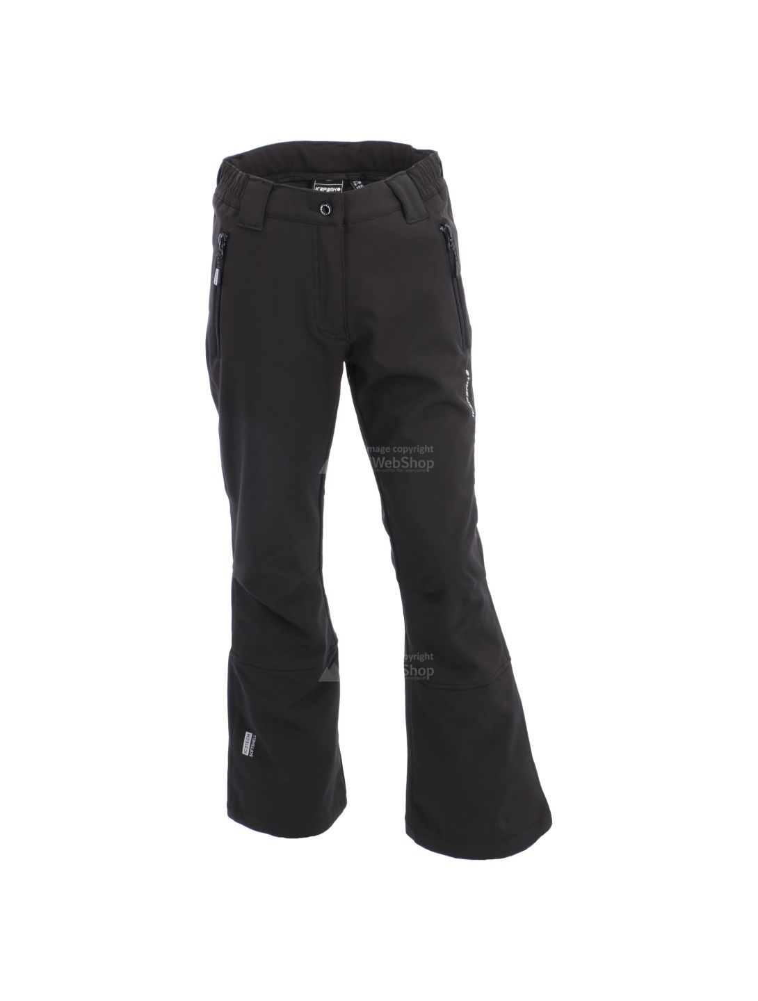 Icepeak, Riksu JR, pantalones de esquí softshell, niños, negro