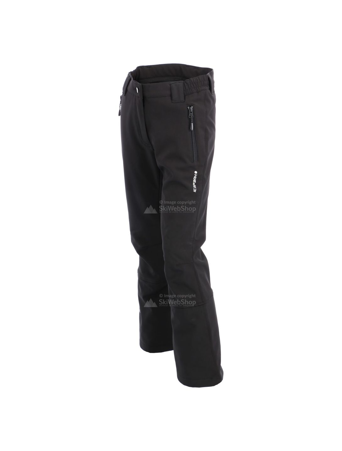 Icepeak, Riksu JR, pantalones de esquí softshell, niños, negro