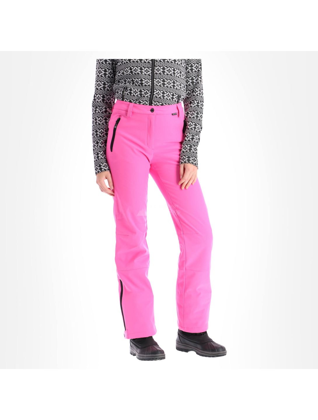 Icepeak, Riksu pantalones de esquí softshell mujeres hot rosa