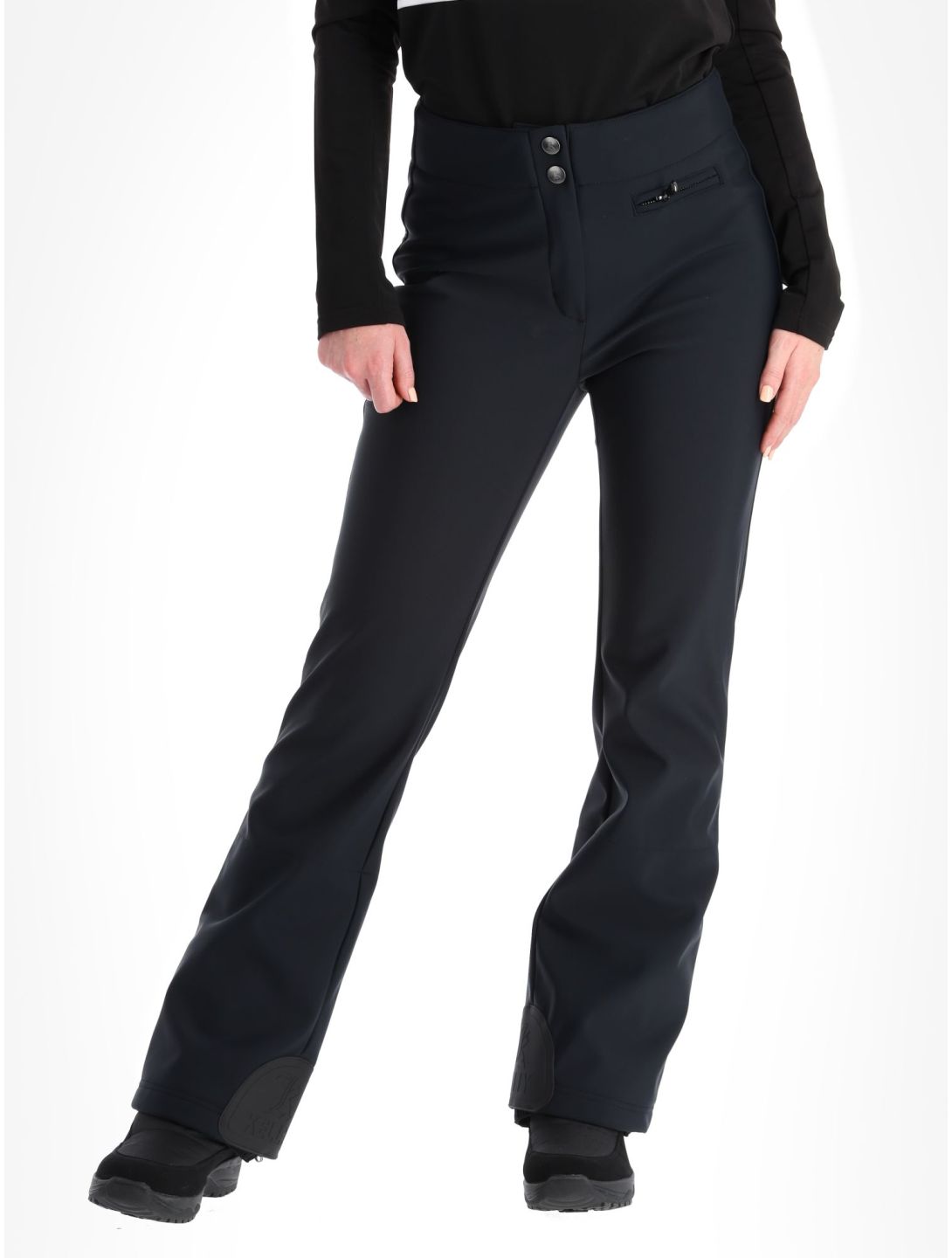 Kelly, Liz pantalones de esquí softshell mujeres Black negro 