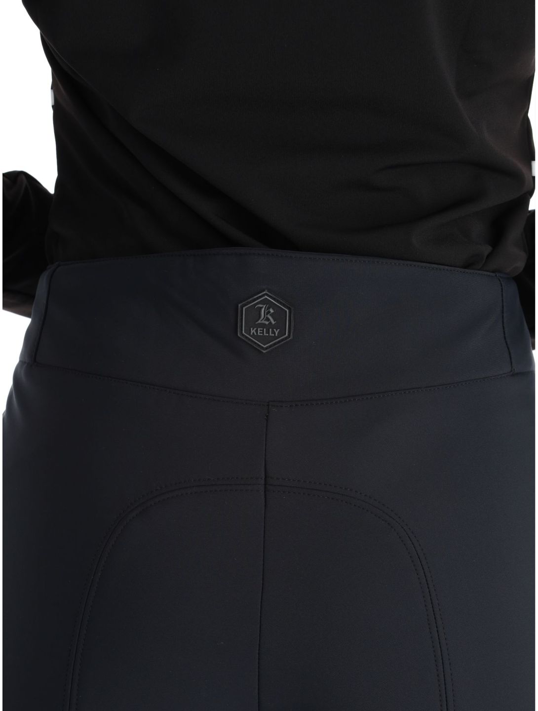 Kelly, Liz pantalones de esquí softshell mujeres Black negro 