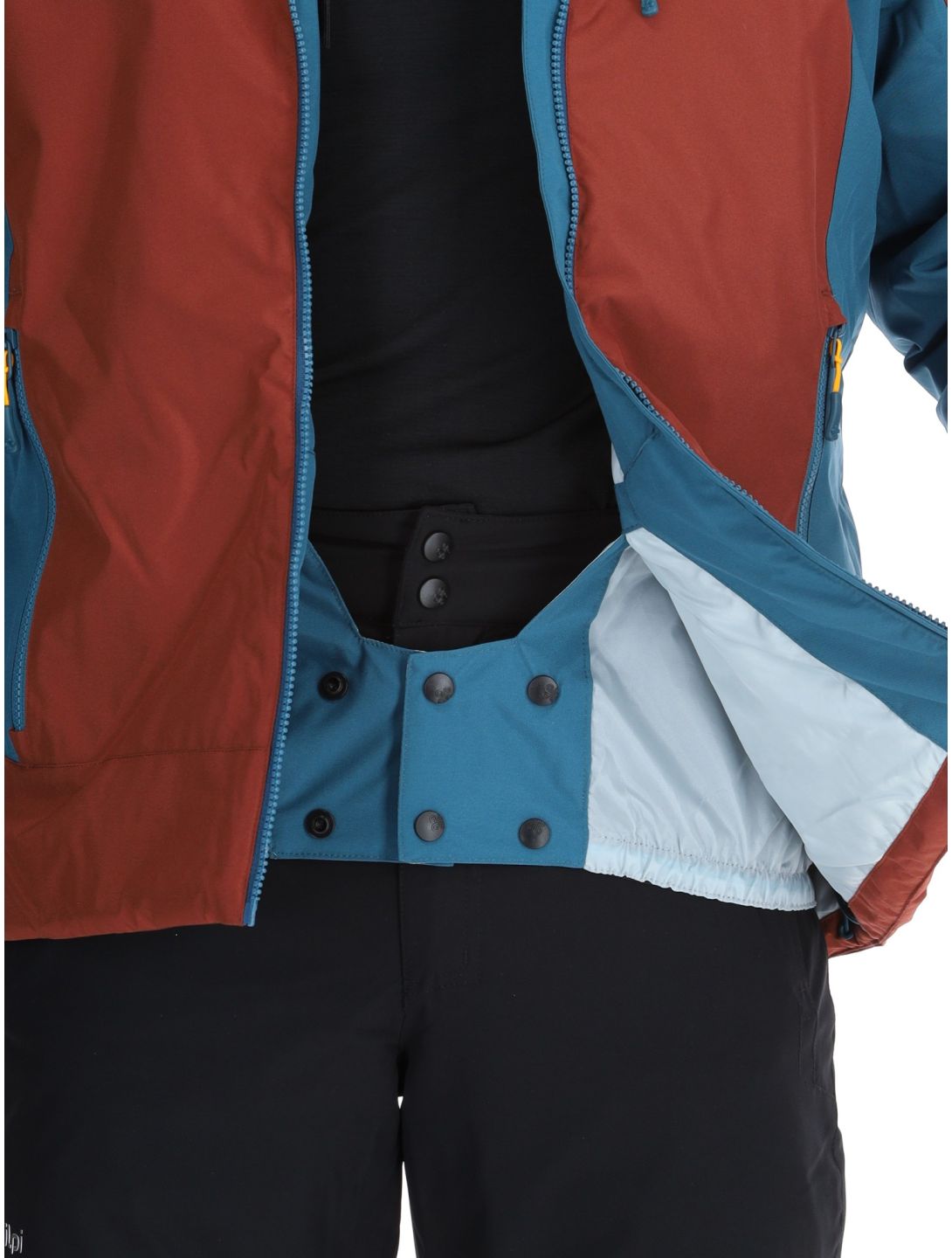 Kilpi, Flip chaqueta de esquí tallas extra grandes hombres Dark Red azul, rojo 