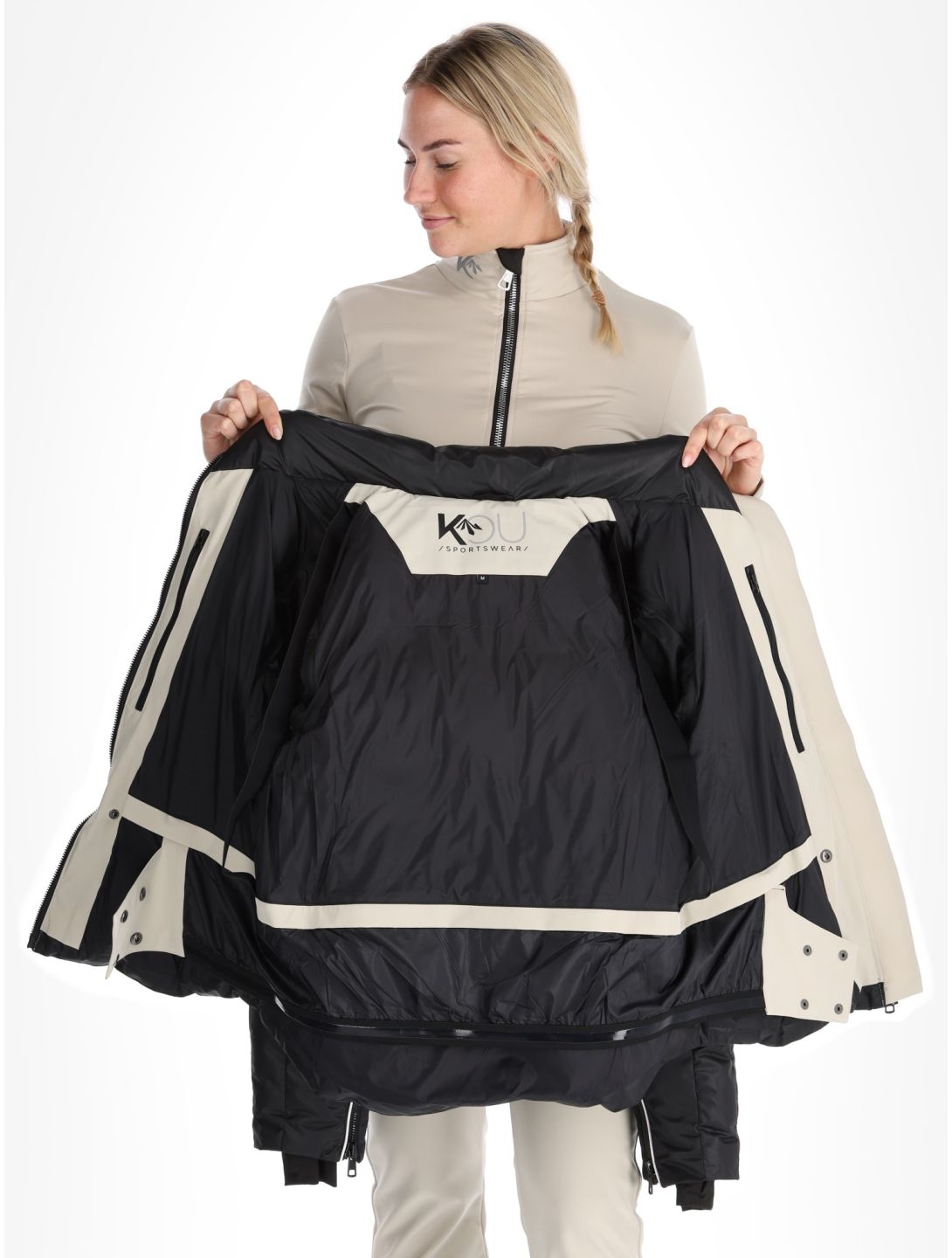 Kou Sportswear, Alpine elegance chaqueta de esquí mujeres Black negro 