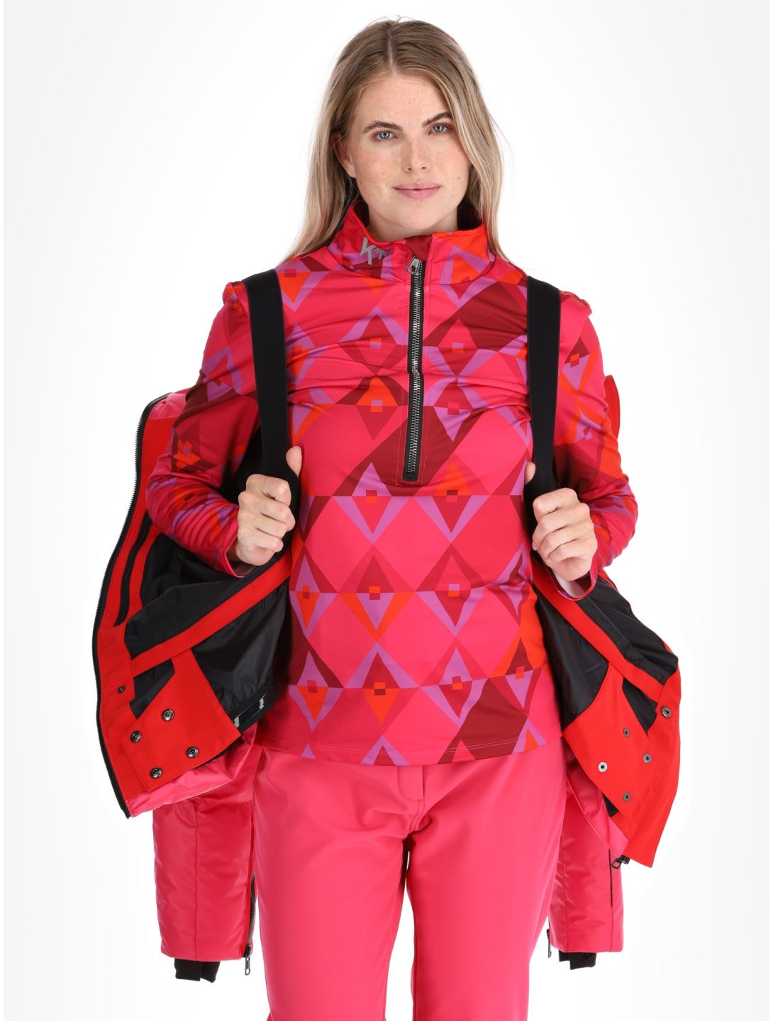 Kou Sportswear, Alpine elegance chaqueta de esquí mujeres Pink rosa 