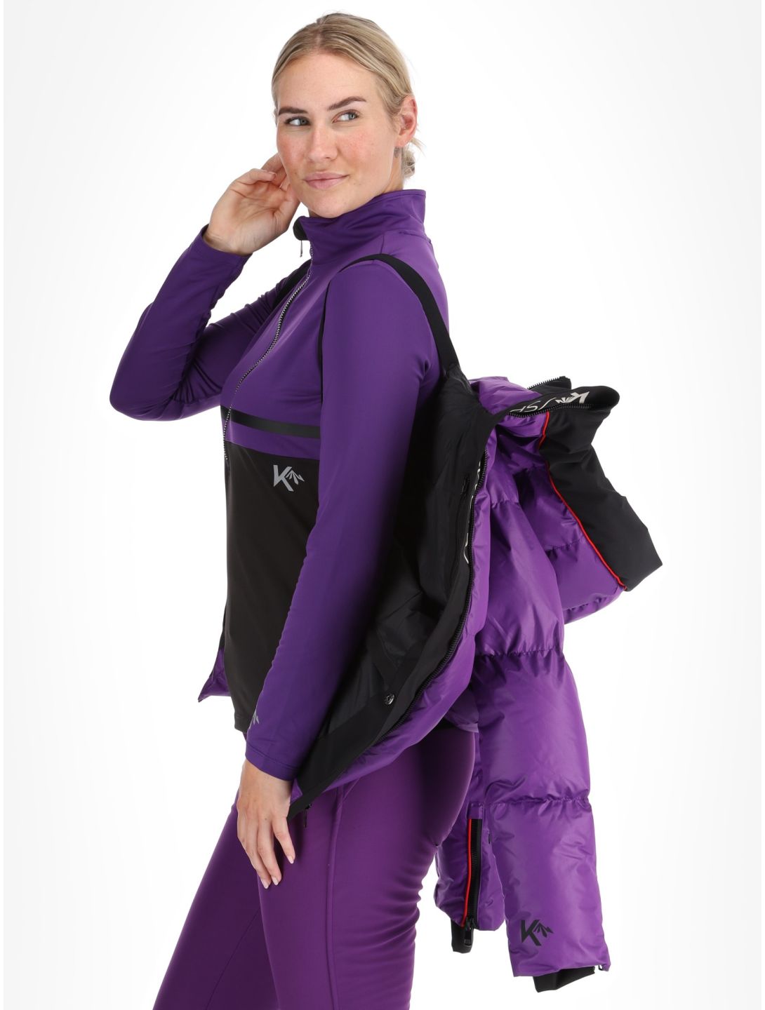 Kou Sportswear, Alpine elegance chaqueta de esquí mujeres Purple púrpura 