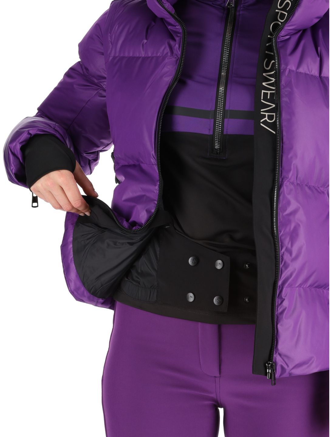 Kou Sportswear, Alpine elegance chaqueta de esquí mujeres Purple púrpura 