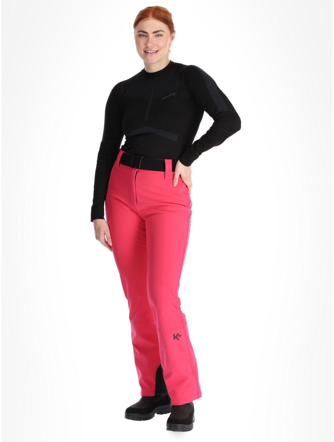 Kou Sportswear, Frost Flare Pants pantalones de esquí softshell mujeres Pink rosa 