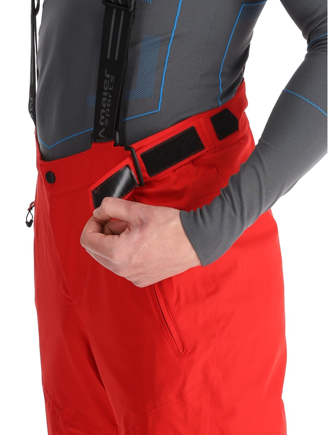 Maier Sports, Anton 2.1 pantalones de esquí modelo largo hombres Salsa rojo 