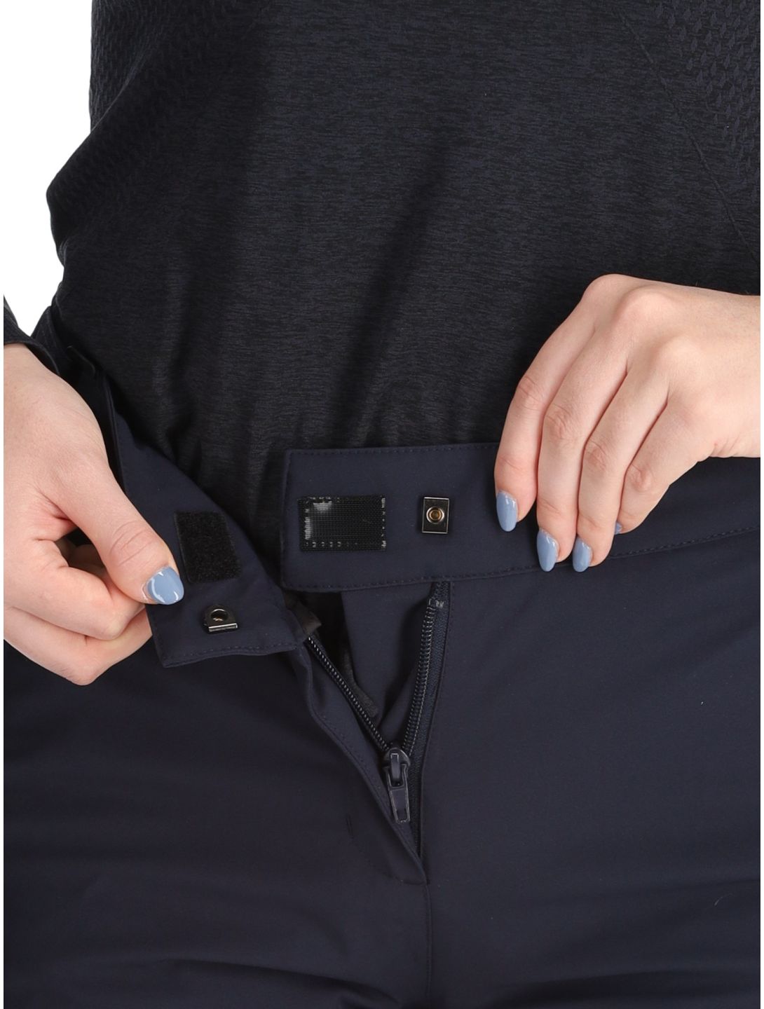 Maier Sports, Vroni Slim 2.0 pantalones de esquí modelo pequeño mujeres Night Sky azul 