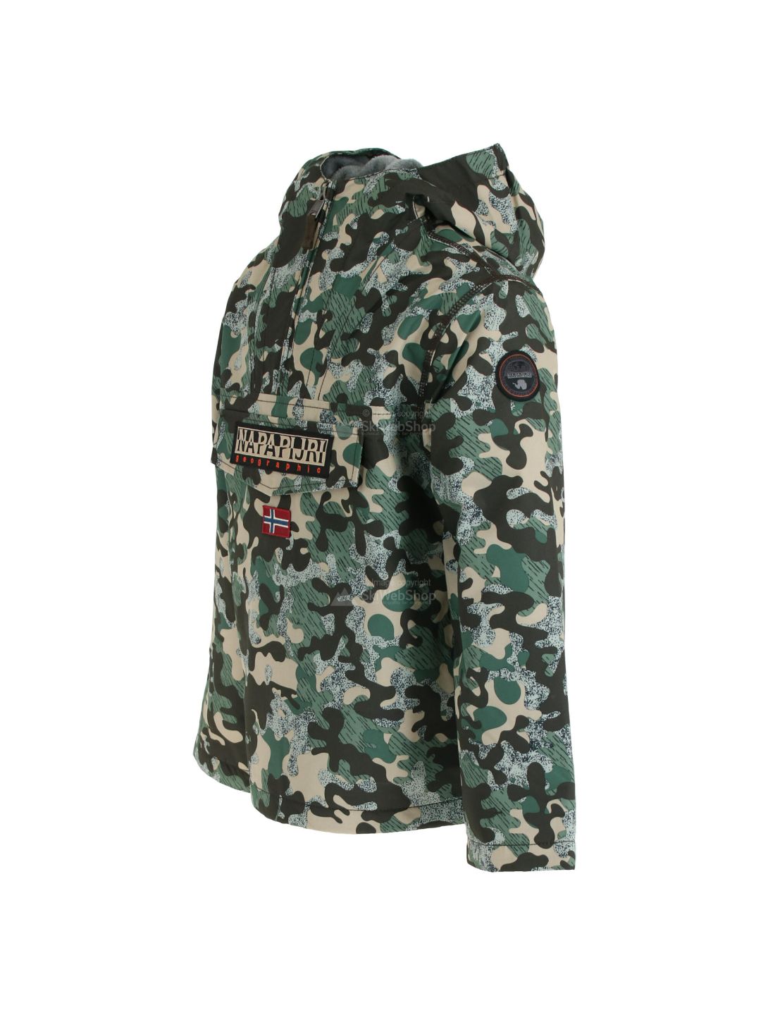 Napapijri, Rainforest camu, chaqueta de invierno, niños, camo verde