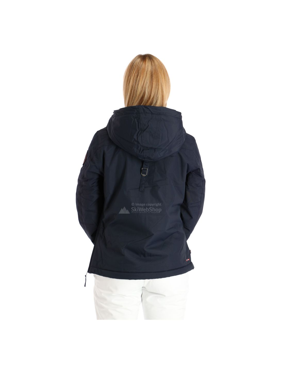 Napapijri, Rainforest pocket 2 anorak, chaqueta de invierno, mujeres, Marine azul