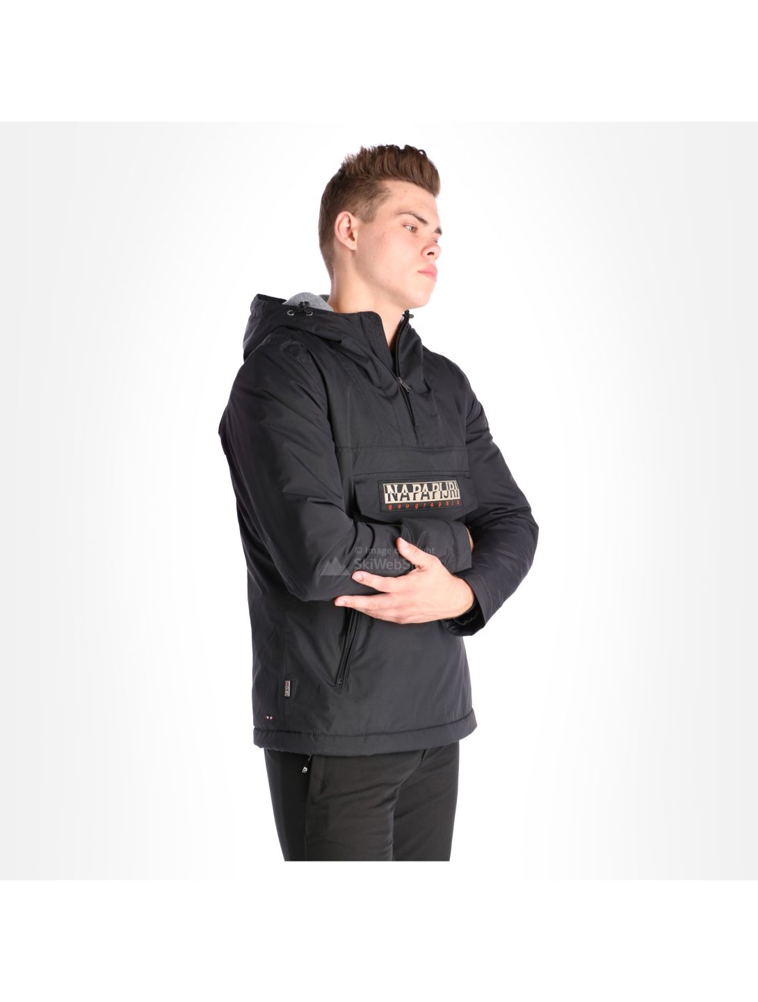 Napapijri, Rainforest pocket anorak, chaqueta de invierno, hombres, negro