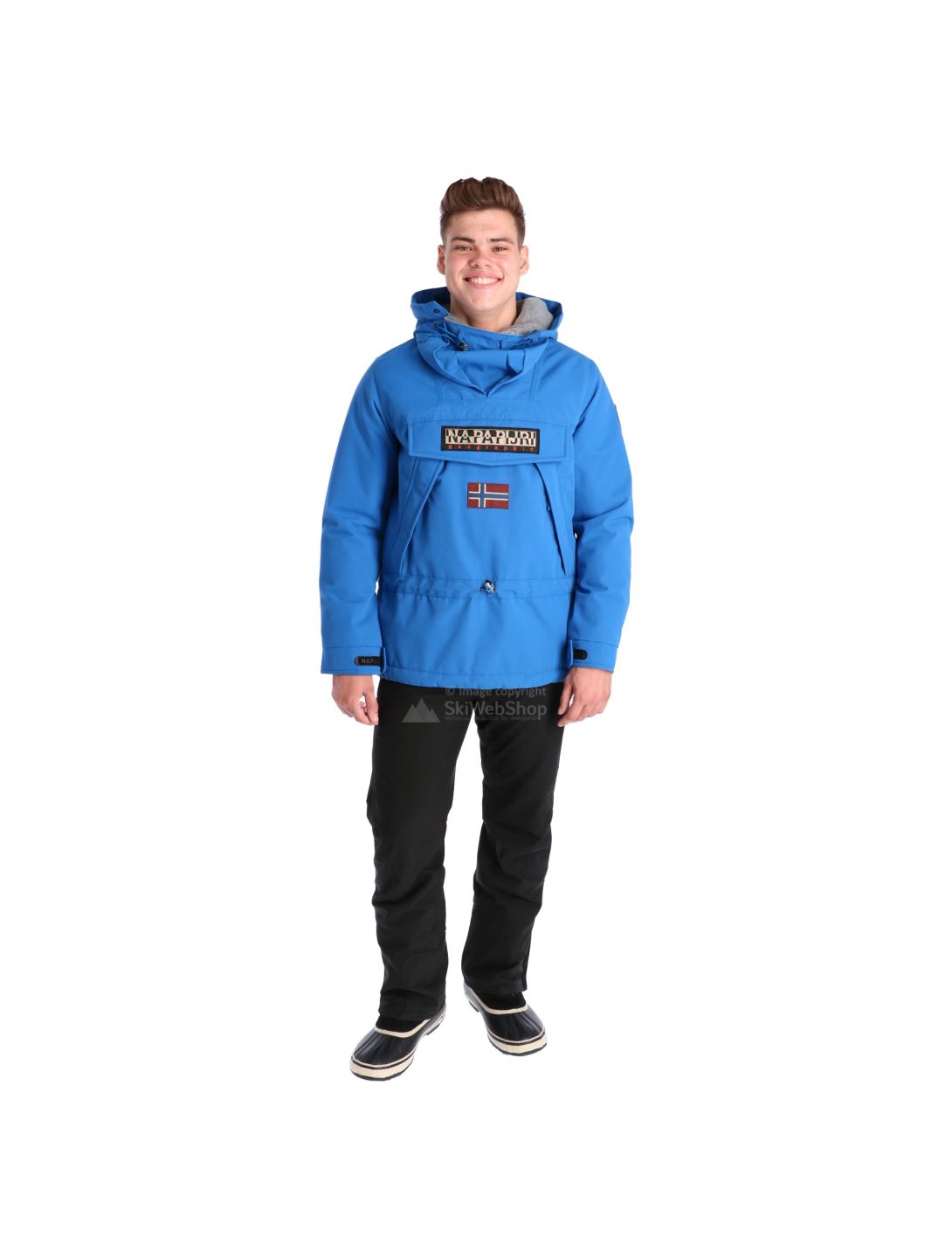 Napapijri, Skidoo anorak, chaqueta de esquí, hombres, plastic azul