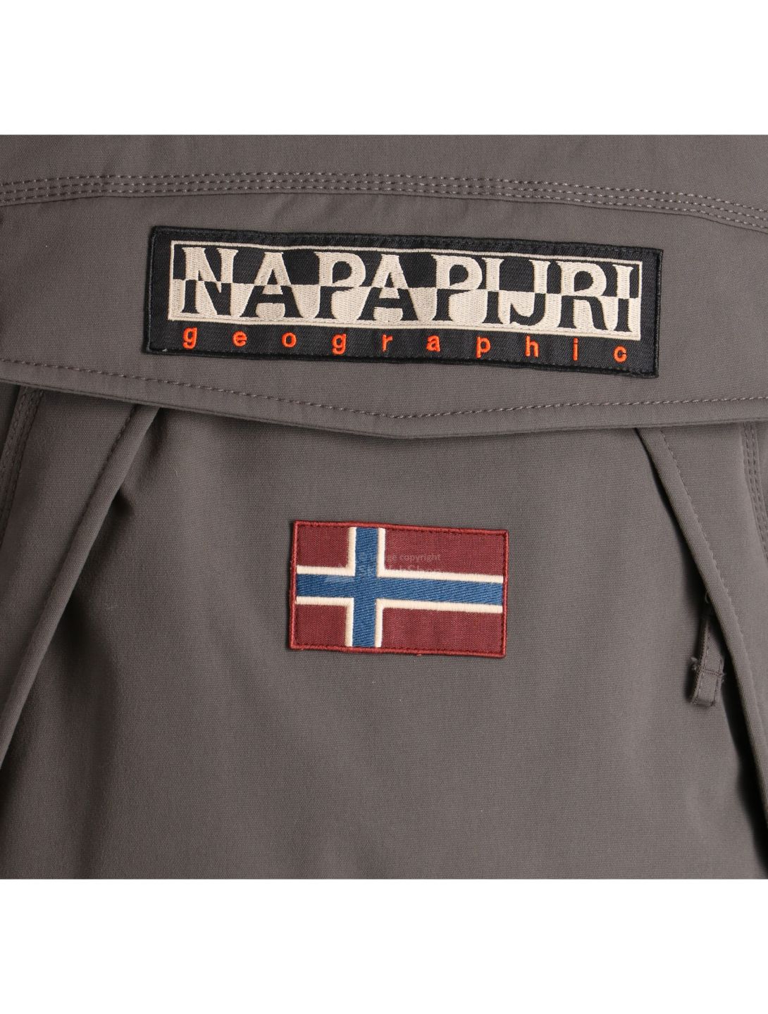 Napapijri, Skidoo anorak, chaqueta de esquí, hombres, gris sólido