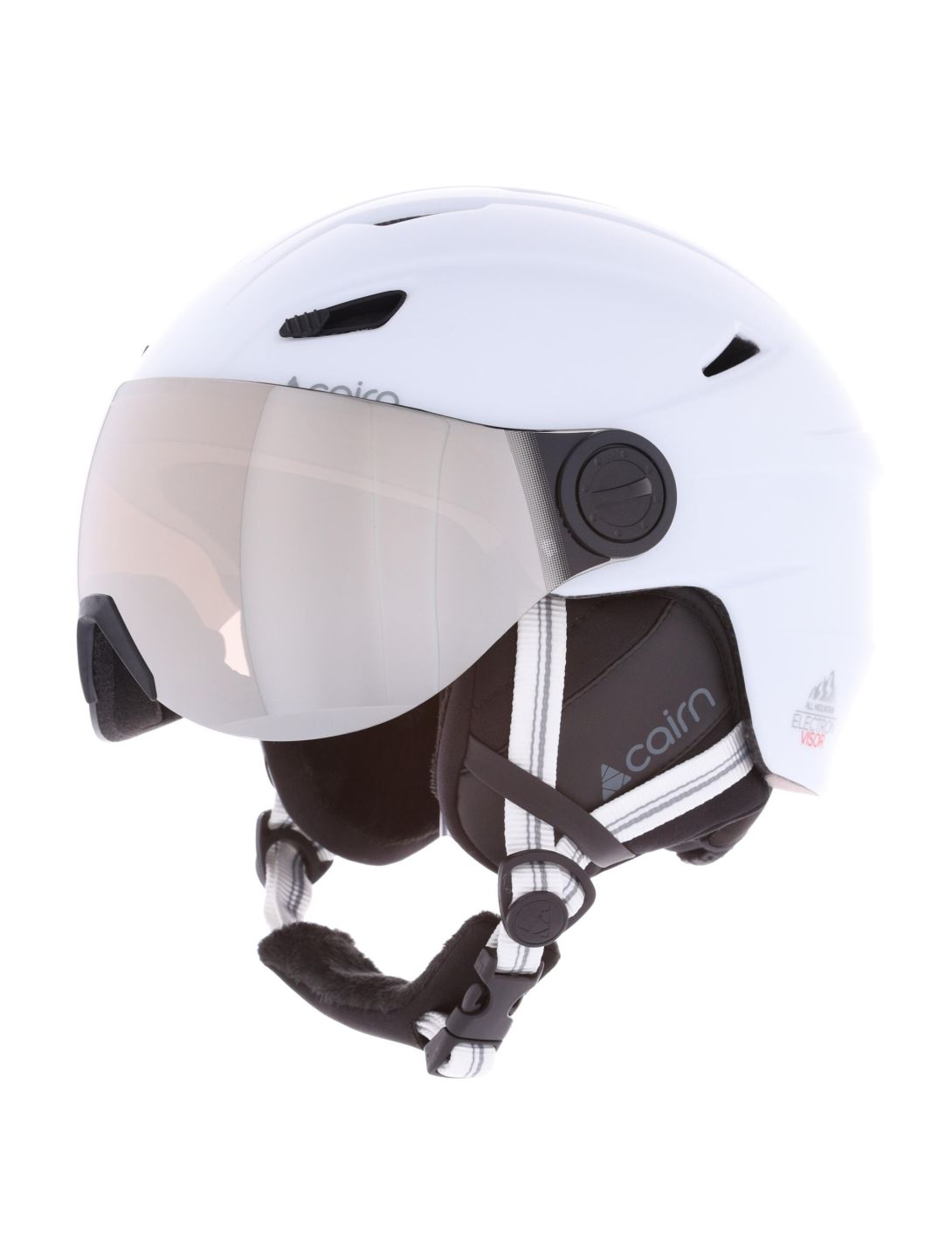 Cairn, Electron Visor S3 casco con visera blanco 