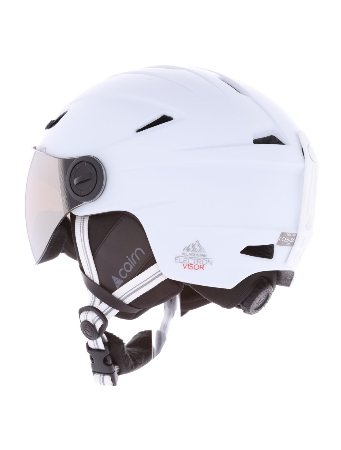 Cairn, Electron Visor S3 casco con visera blanco 