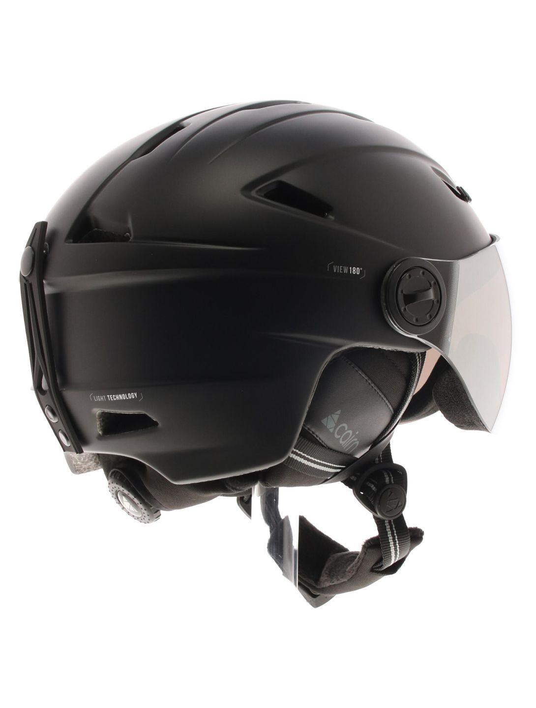 Cairn, Electron visor J (CAT. 3) casco con visera niños mat negro 