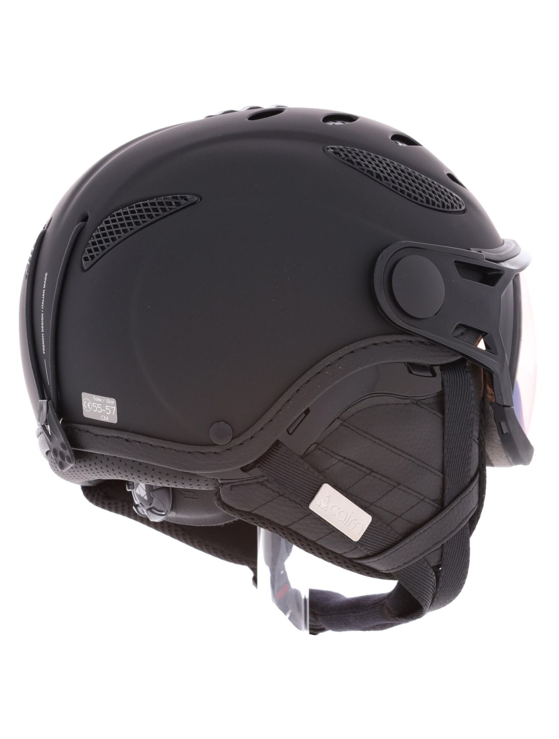 Cairn, Cosmos Evo NXT casco con visera unisex leather negro 