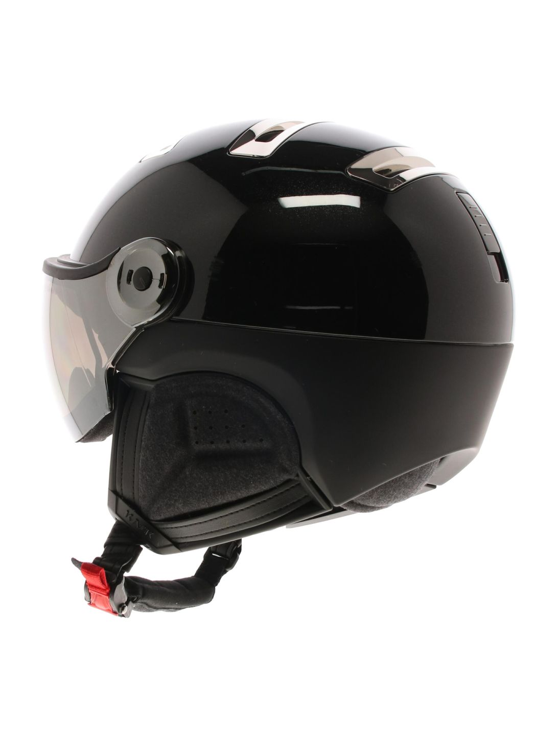 Kask, Piuma-R Chrome Visor casco con visera unisex Black/Silver negro, Zilver 