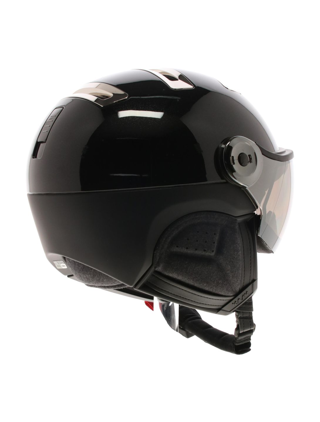 Kask, Piuma-R Chrome Visor casco con visera unisex Black/Silver negro, Zilver 