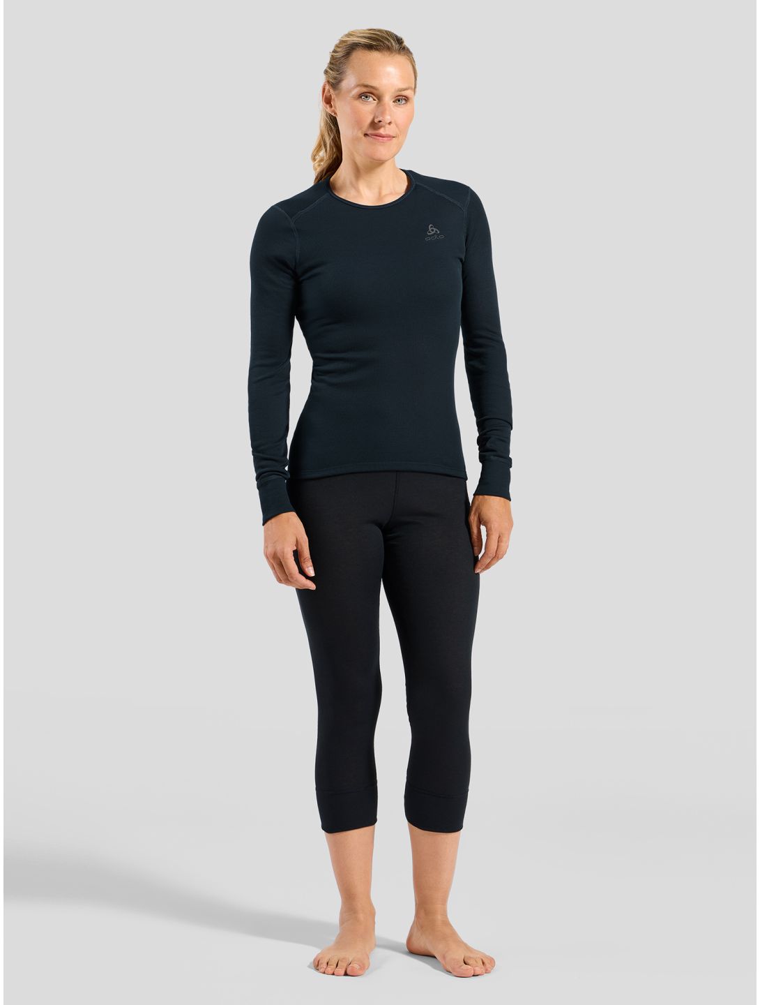 Odlo, Active Warm Eco camisa termoactiva mujeres Dark Sapphire azul 