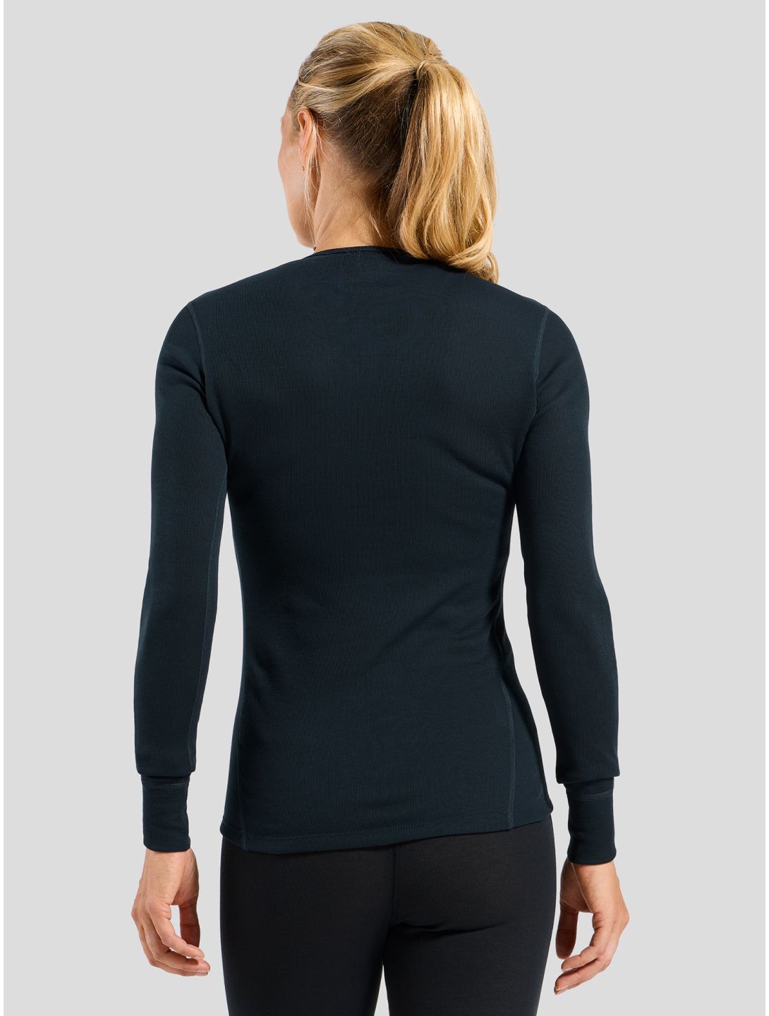 Odlo, Active Warm Eco camisa termoactiva mujeres Dark Sapphire azul 