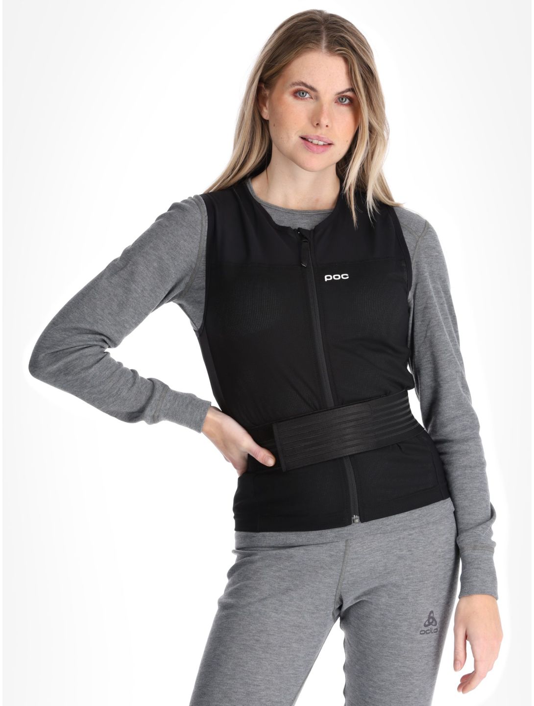 POC, Spine VPD air WO vest equipo de protección unisex Uranium Black negro 