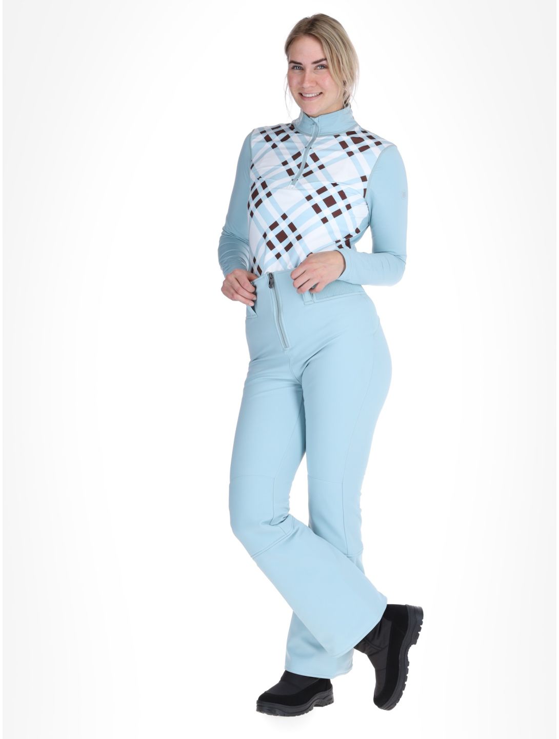 Poivre Blanc, Traditional 24PBH1121/WO/A pantalones de esquí softshell mujeres Aloe Blue azul 