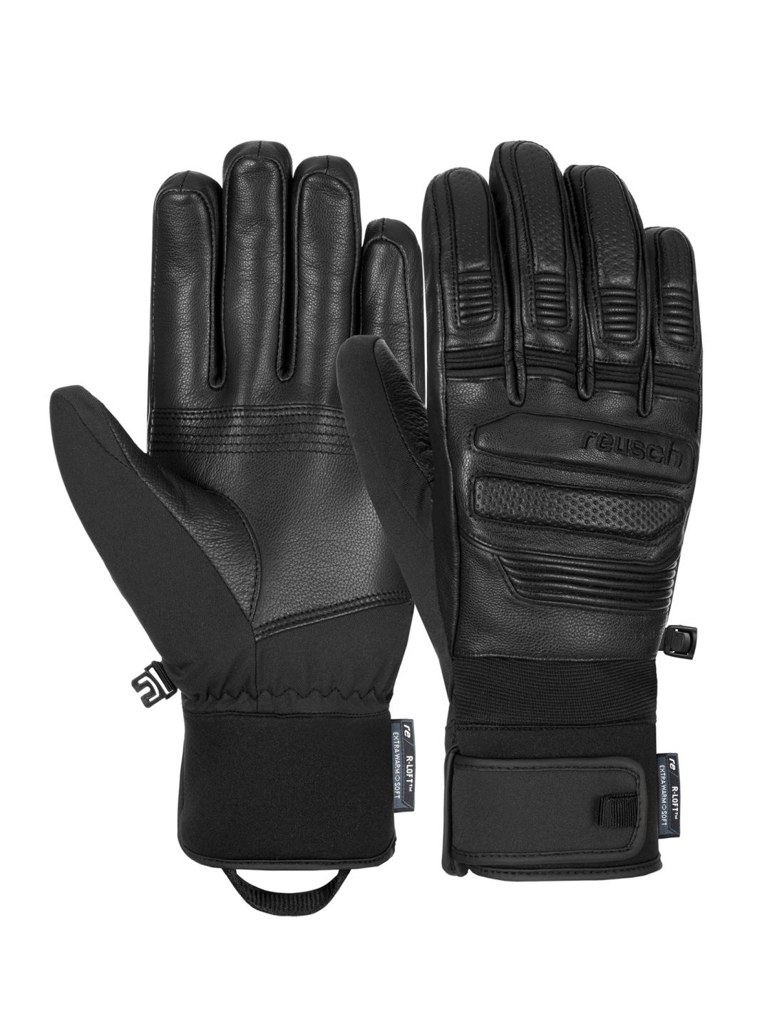 Reusch, Arbiter guantes de esquí hombres Black negro 