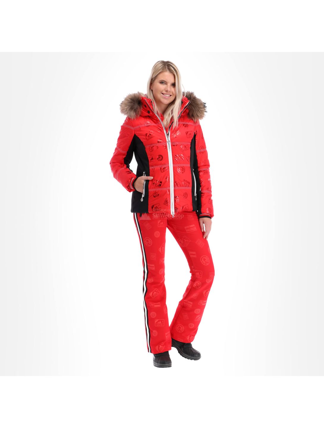 Sportalm, chaqueta de esquí, mujeres, rojo