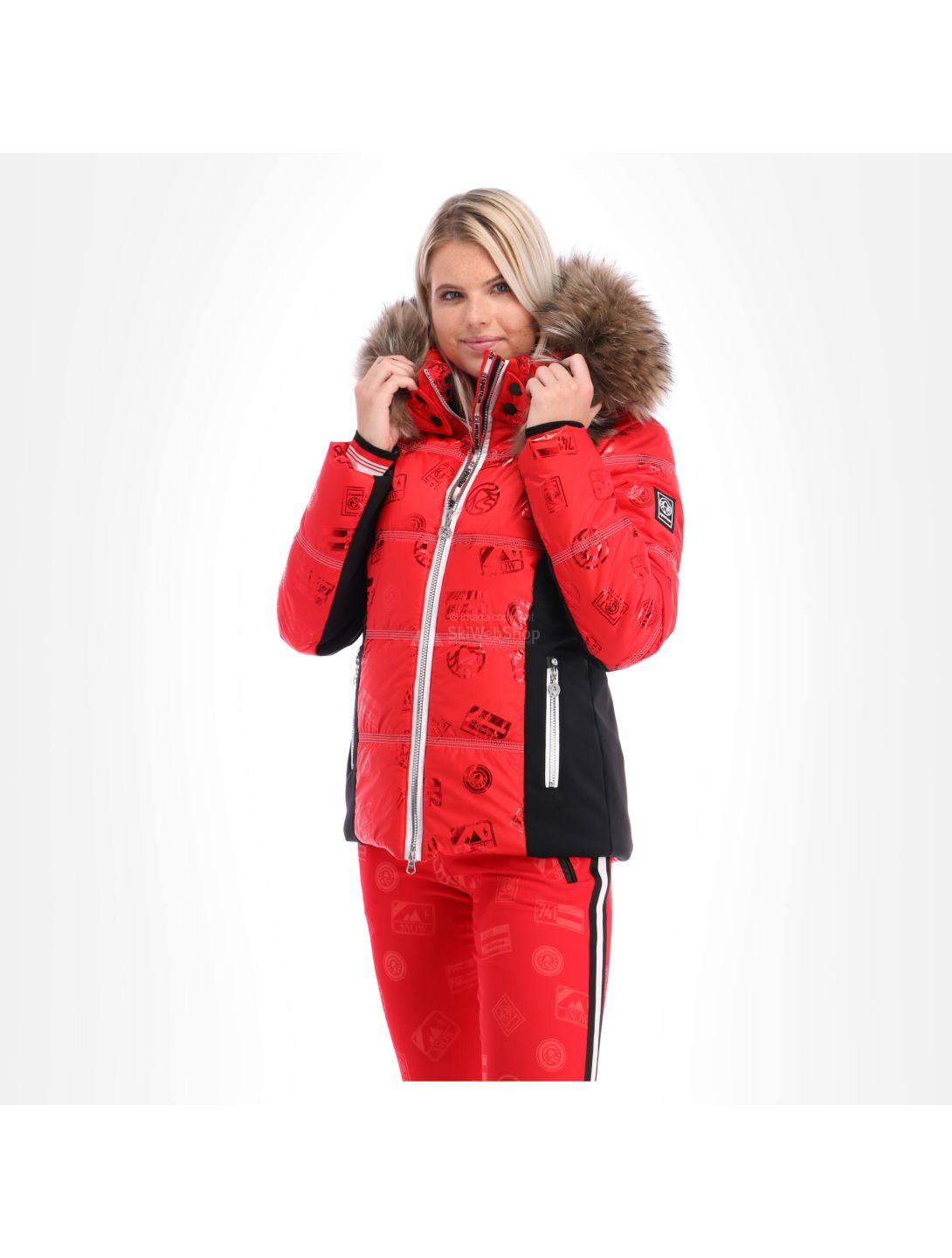 Sportalm, chaqueta de esquí, mujeres, rojo