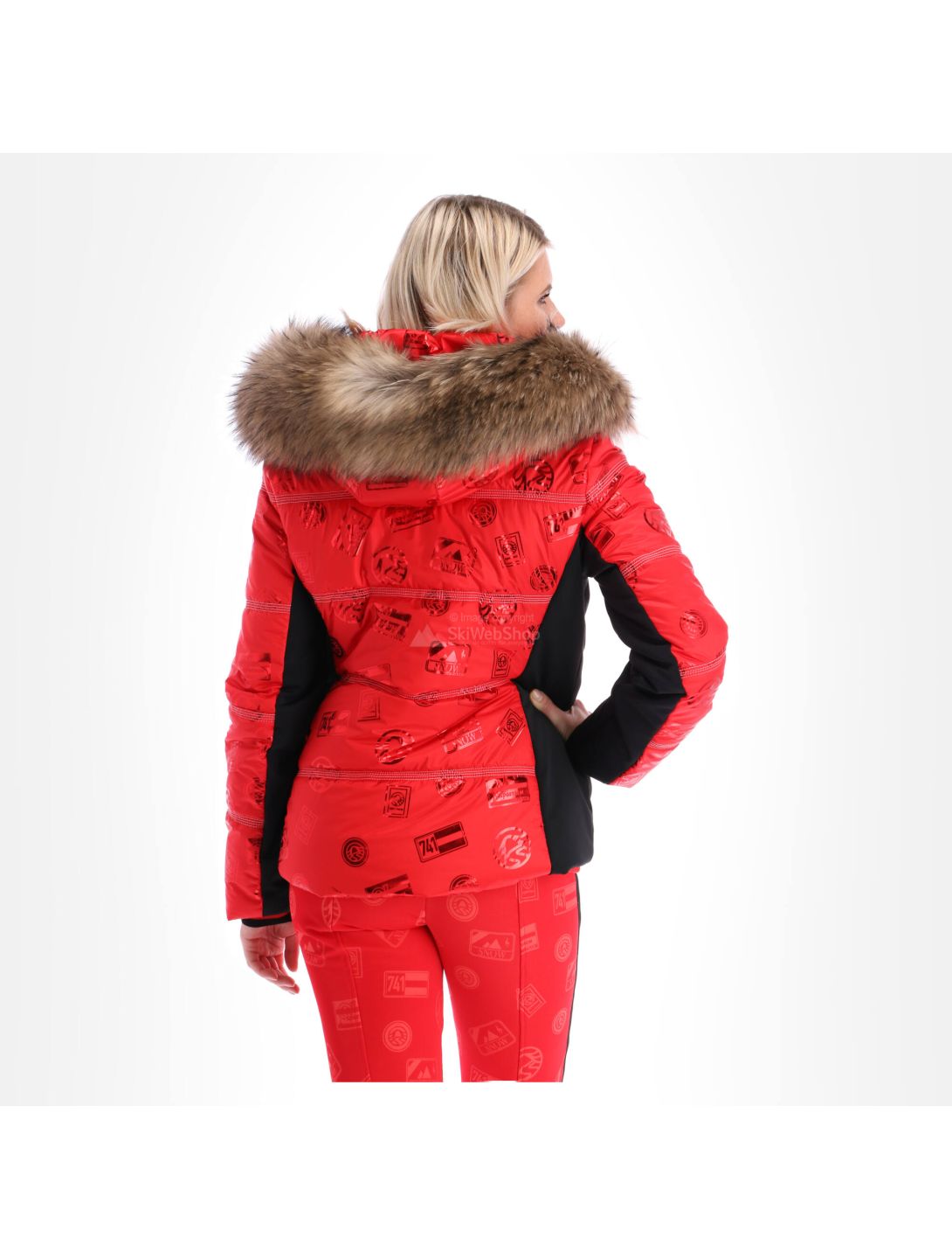 Sportalm, chaqueta de esquí, mujeres, rojo