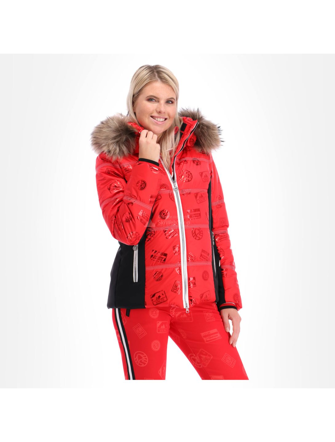 Sportalm, chaqueta de esquí, mujeres, rojo