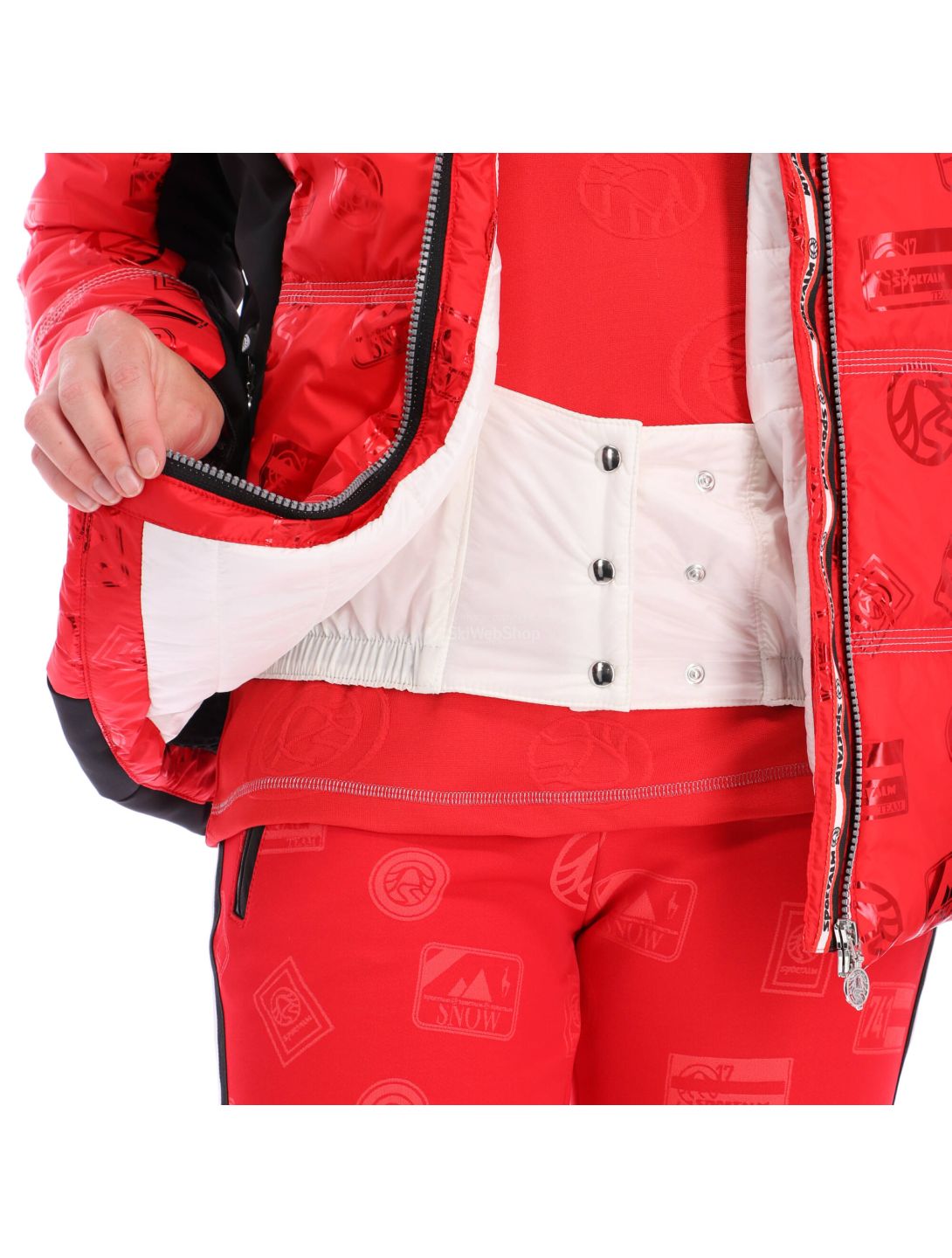 Sportalm, chaqueta de esquí, mujeres, rojo