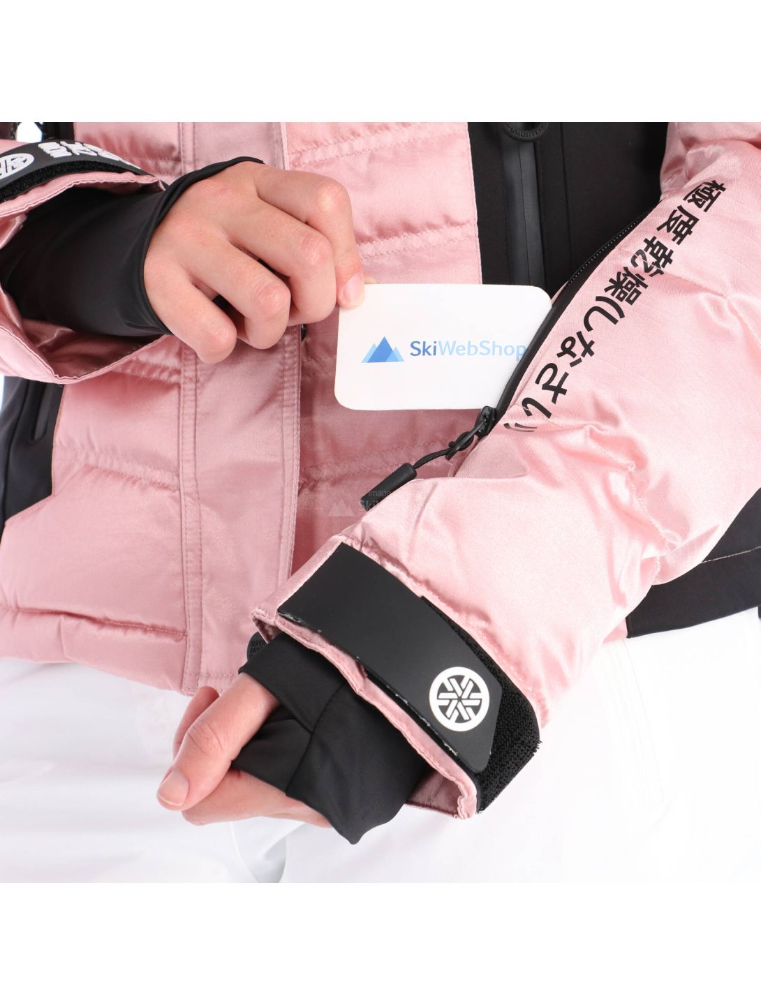 Superdry, Luxe Snow Puffer, chaqueta de esquí, mujeres, ice metallic rosa