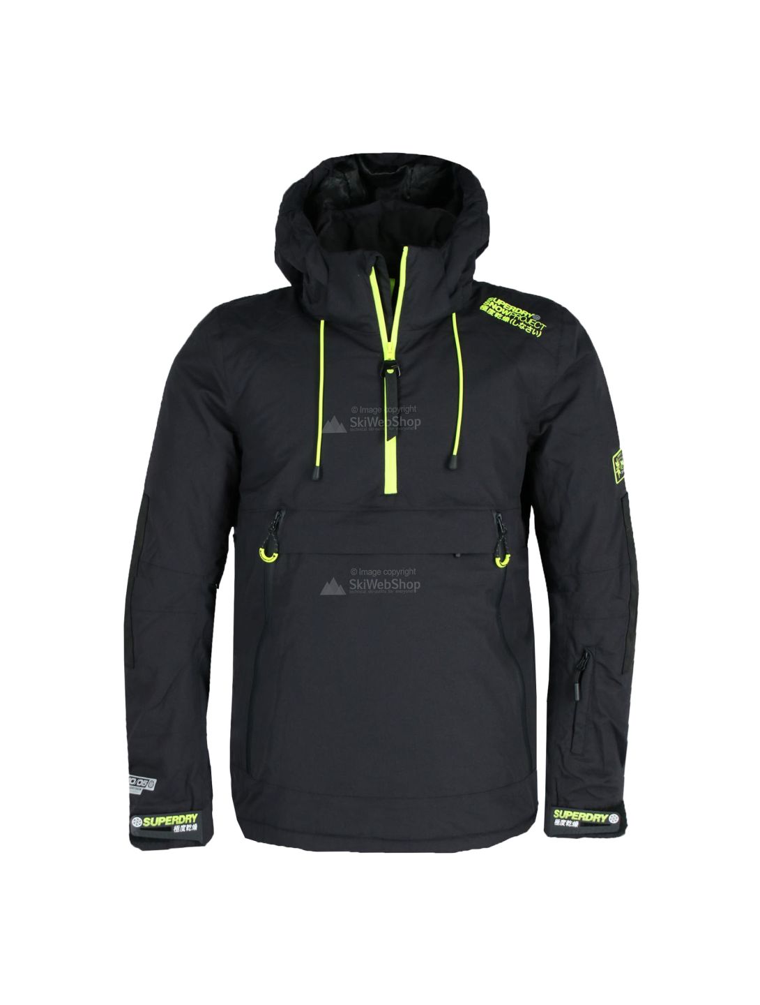 Hombre – Chaqueta cortavientos Mountain SD en Negro Superdry ES