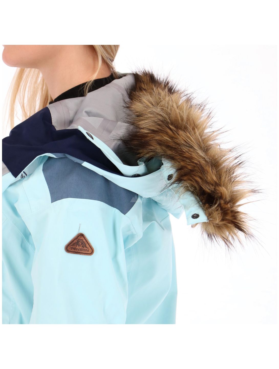 Tenson, Caia, chaqueta de esquí hardshell, mujeres, light blue